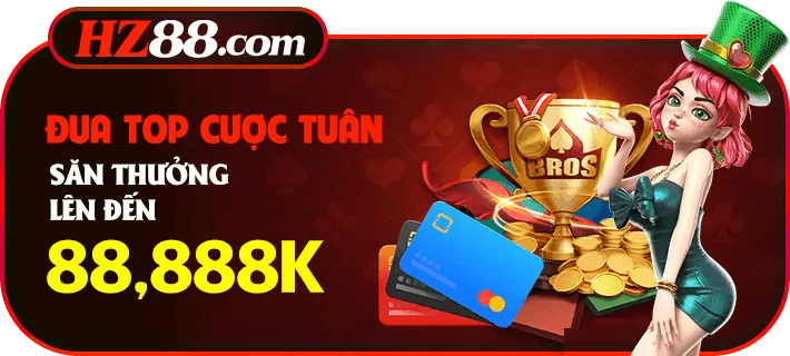 Đua top săn thưởng 88.888k tại hz88 com